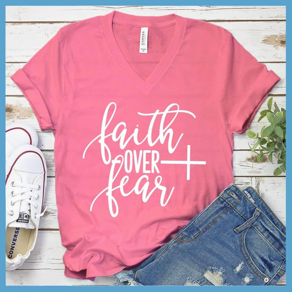 Faith Over Fear V-neck - Brooke & Belle