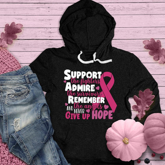 Never Give Up Hope Colored Edition Hoodie - Brooke & Belle