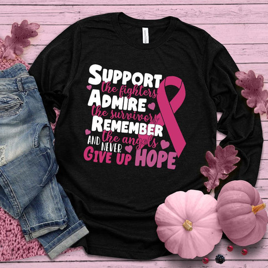 Never Give Up Hope Colored Edition Long Sleeves - Brooke & Belle