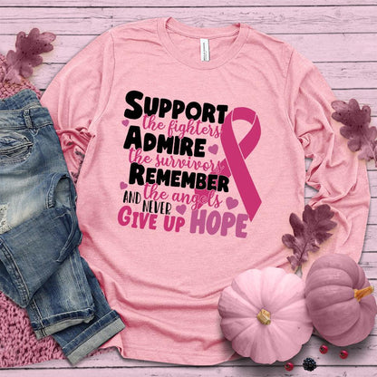 Never Give Up Hope Colored Edition Long Sleeves - Brooke & Belle