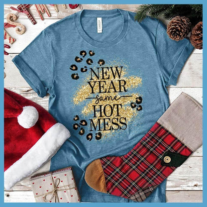 New Year Same Hot Mess Colored Print T-Shirt - Brooke & Belle