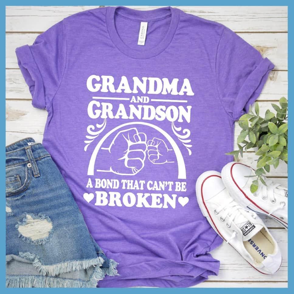 Grandma And Grandson A Bond That Can't Be Broken Version 2 T-Shirt - Brooke & Belle