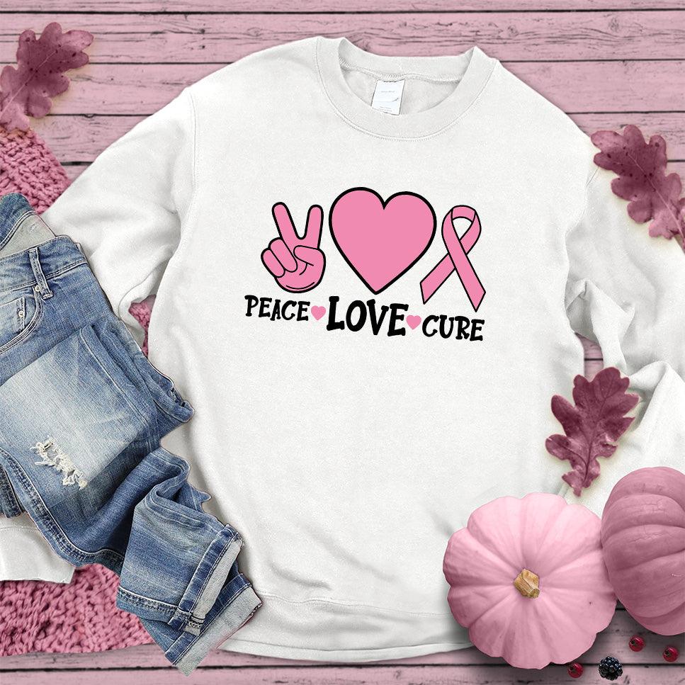 Peace Love Cure Colored Edition Sweatshirt - Brooke & Belle