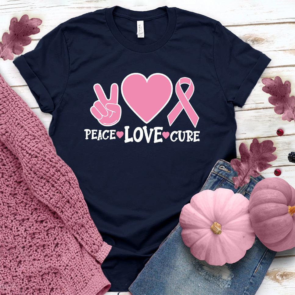 Peace Love Cure Colored Edition T-Shirt - Brooke & Belle