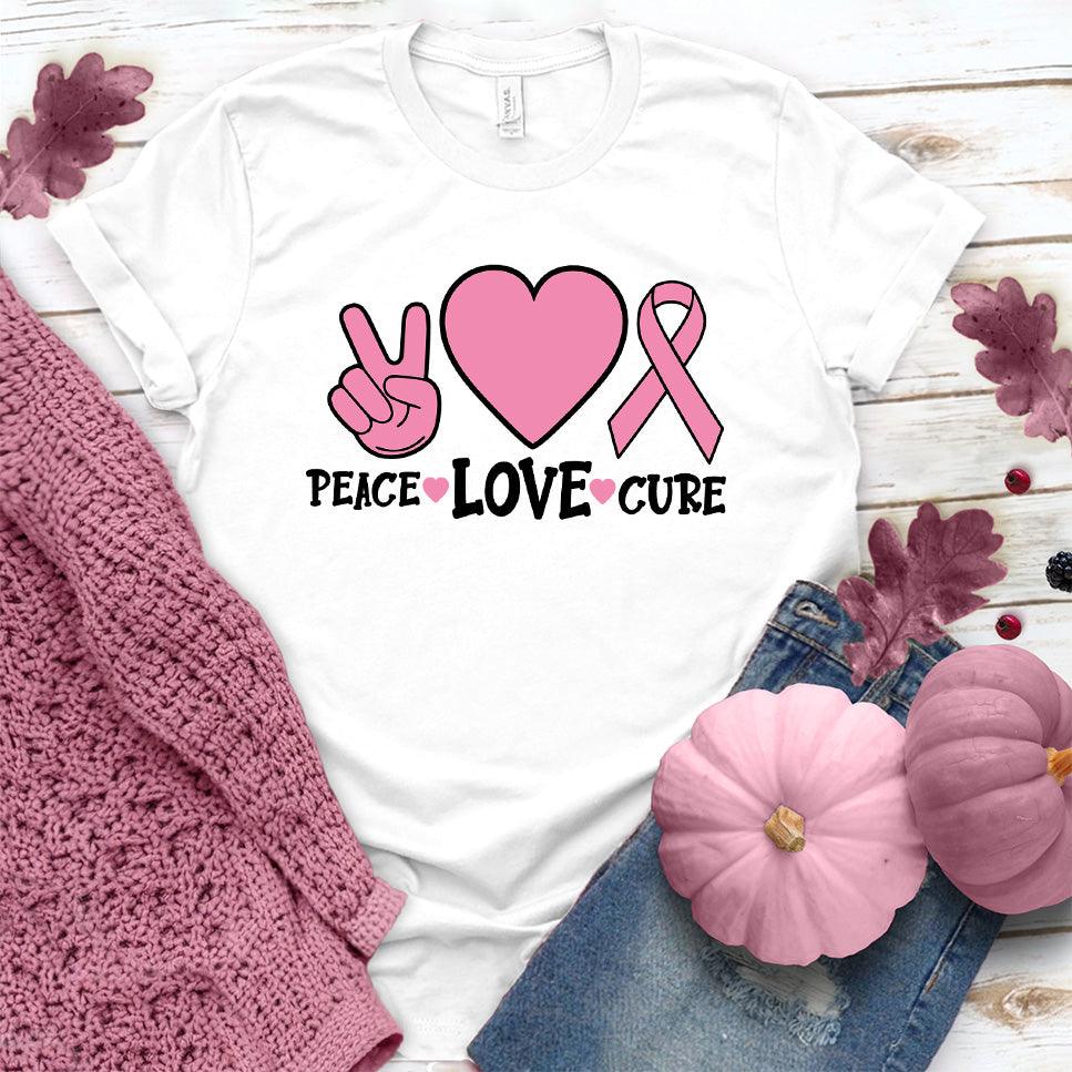 Peace Love Cure Colored Edition T-Shirt - Brooke & Belle