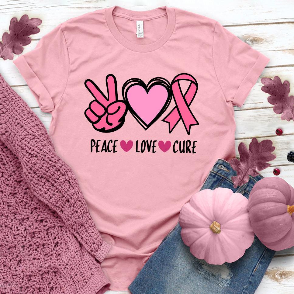 Peace Love Cure Version 2 Colored Edition T-Shirt - Brooke & Belle