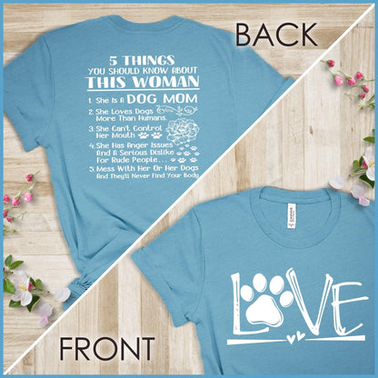 Dog Love, Proud Dog Mom Version 1 T-Shirt