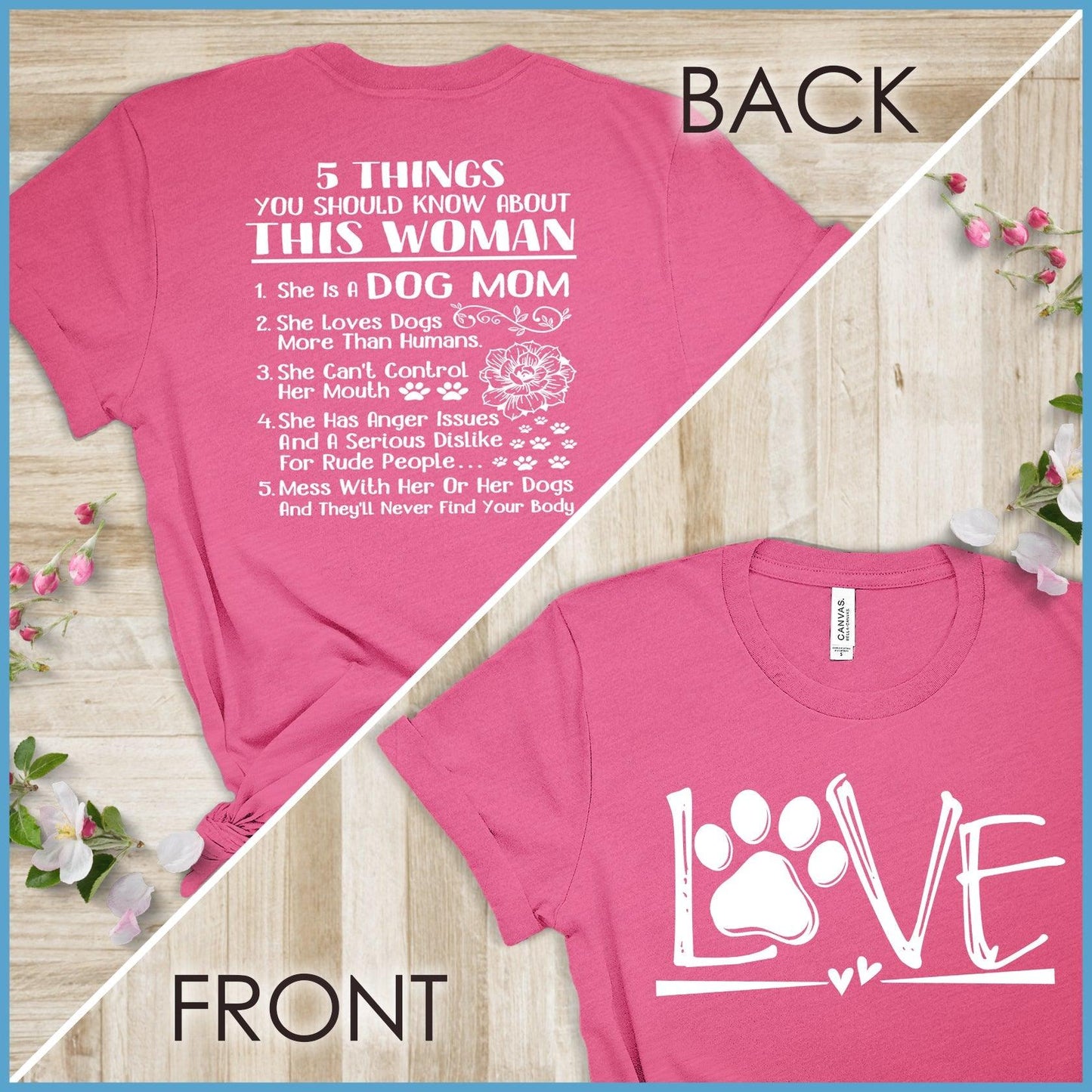 Dog Love, Proud Dog Mom Version 1 T-Shirt - Brooke & Belle