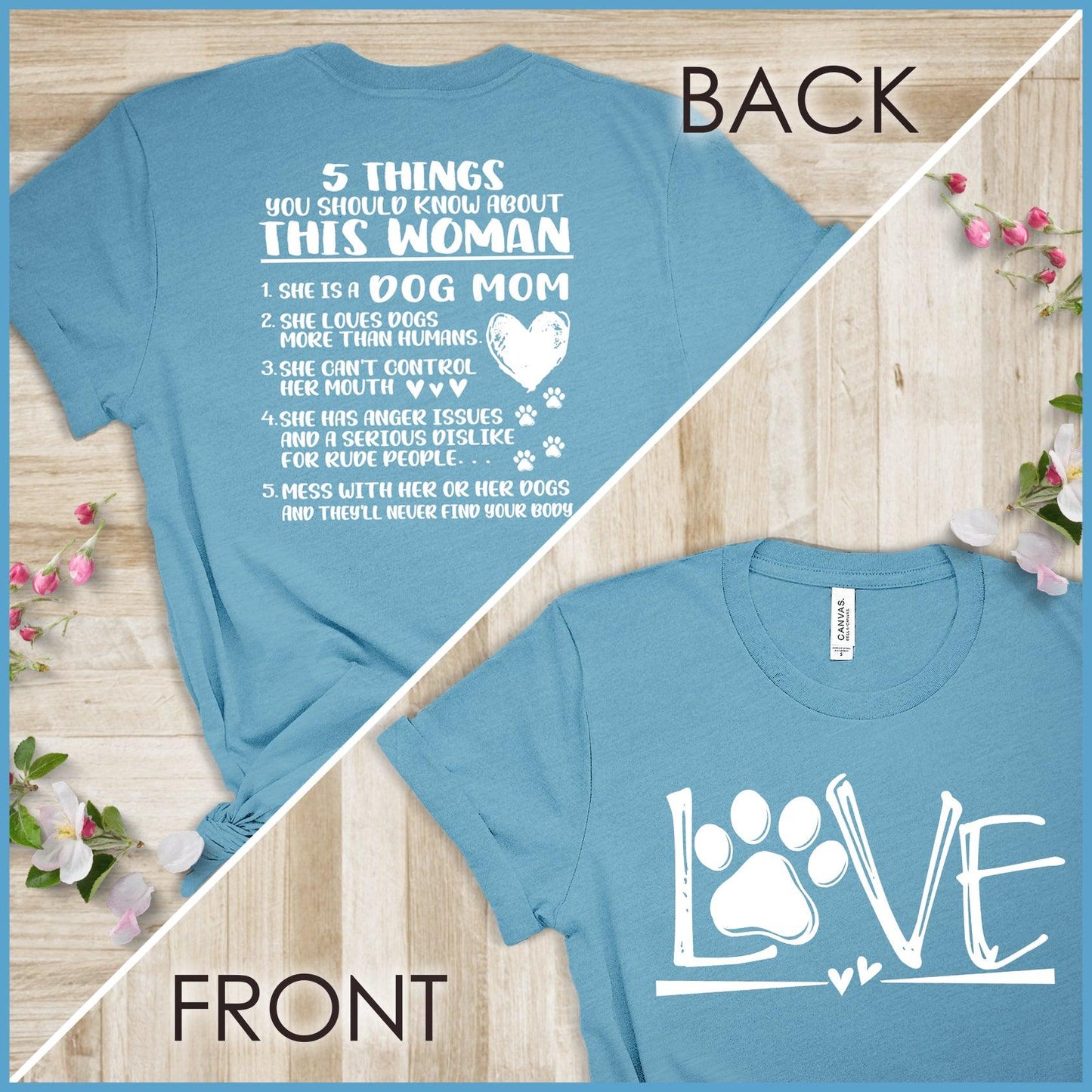 Dog Love, Proud Dog Mom Version 2 T-Shirt