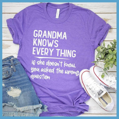 Grandma Knows Everything Version 3 T-Shirt - Brooke & Belle