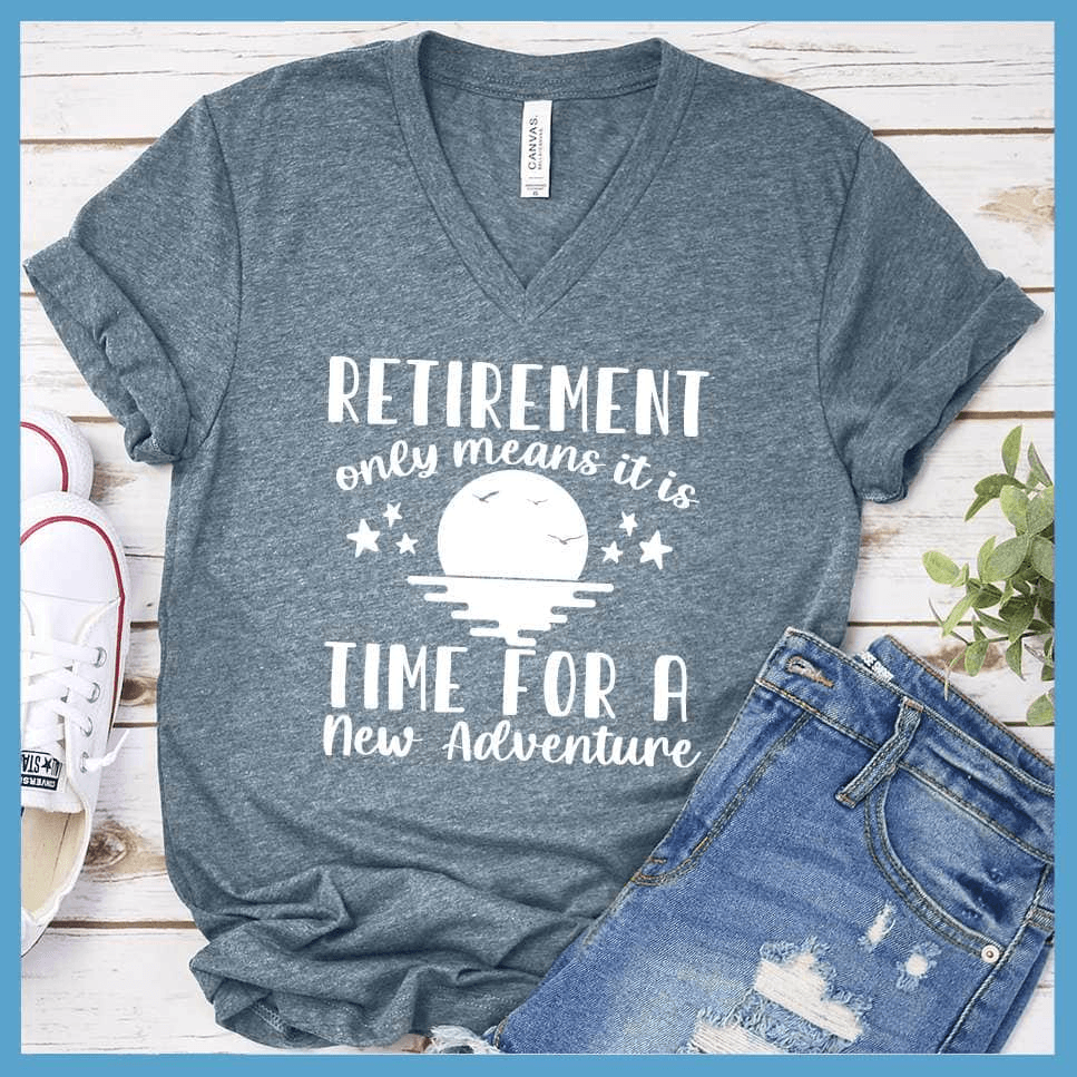 Retirement Only Means New Adventure V-neck