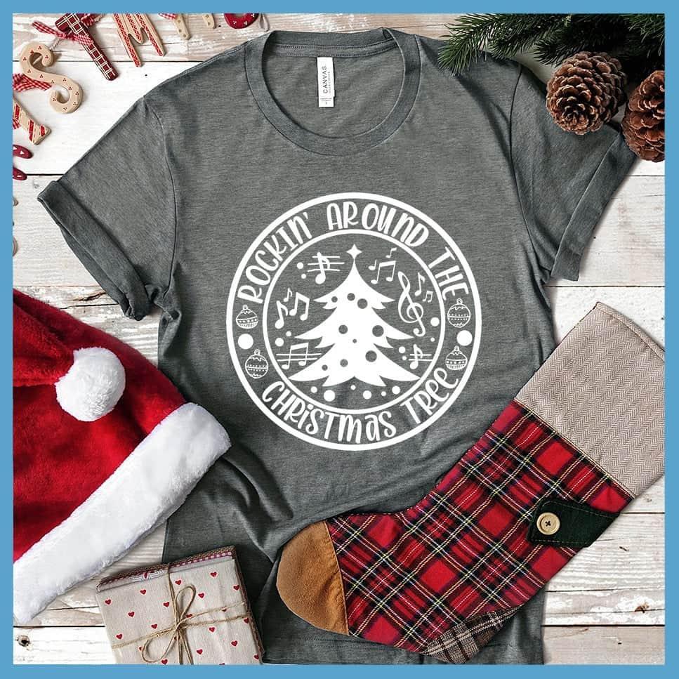 Festive Rockin Christmas Tree Tee Unisex Holiday Apparel Brooke Belle