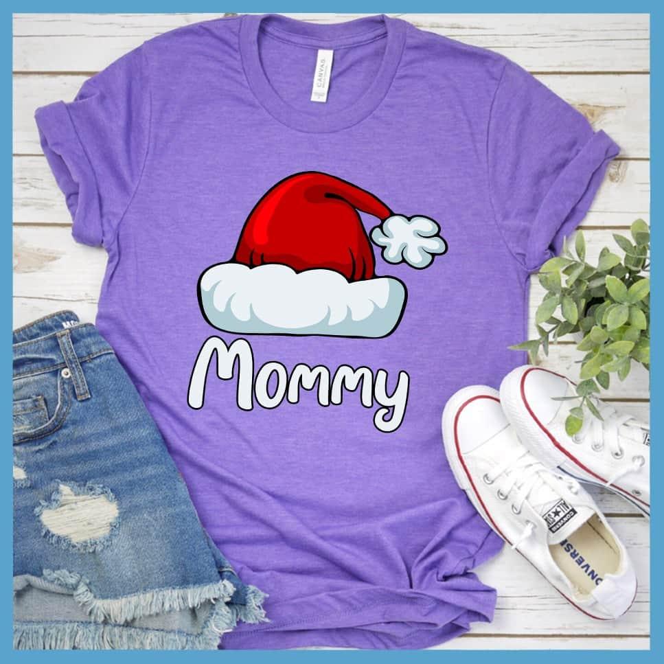 Mommy's Santa Hat Matching Family Christmas Colored T-Shirt - Brooke & Belle