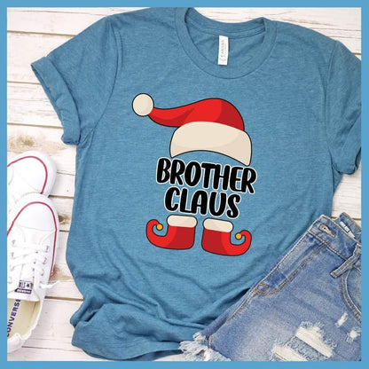 Brother Claus Santa Family Colored Print T-Shirt