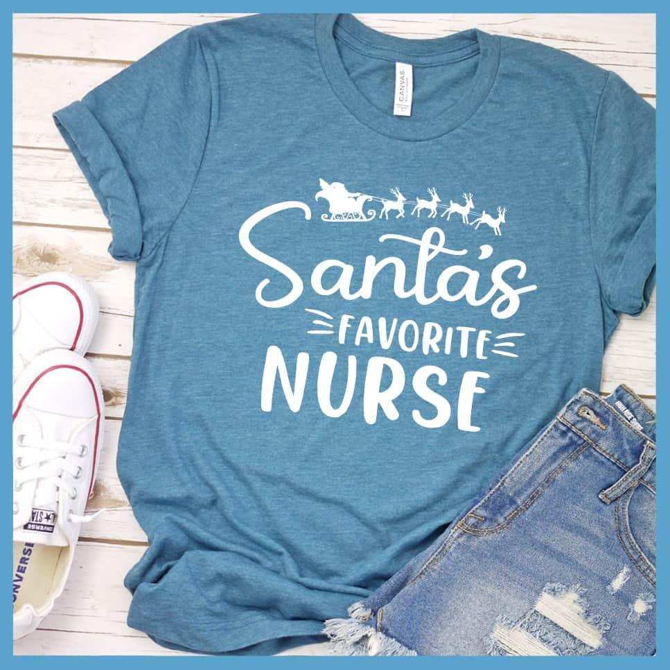 Santa's Favorite Nurse T-Shirt - Brooke & Belle