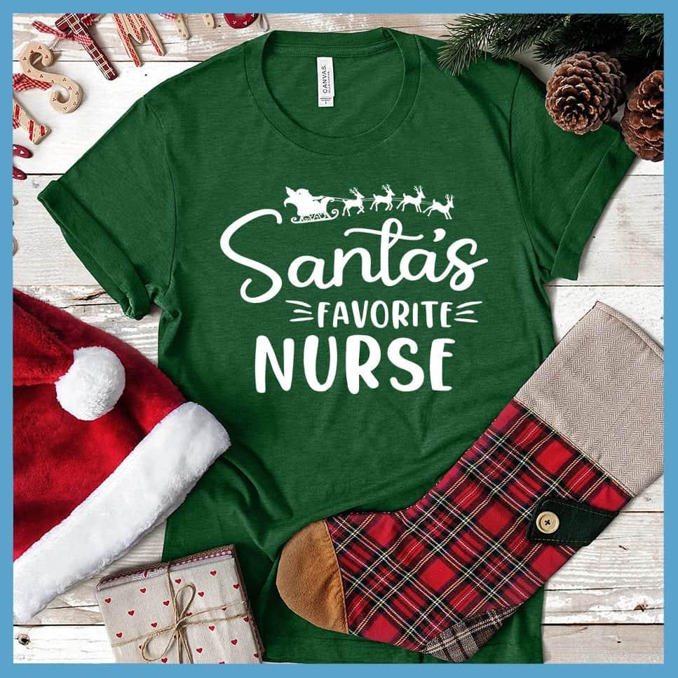 Santa's Favorite Nurse T-Shirt - Brooke & Belle