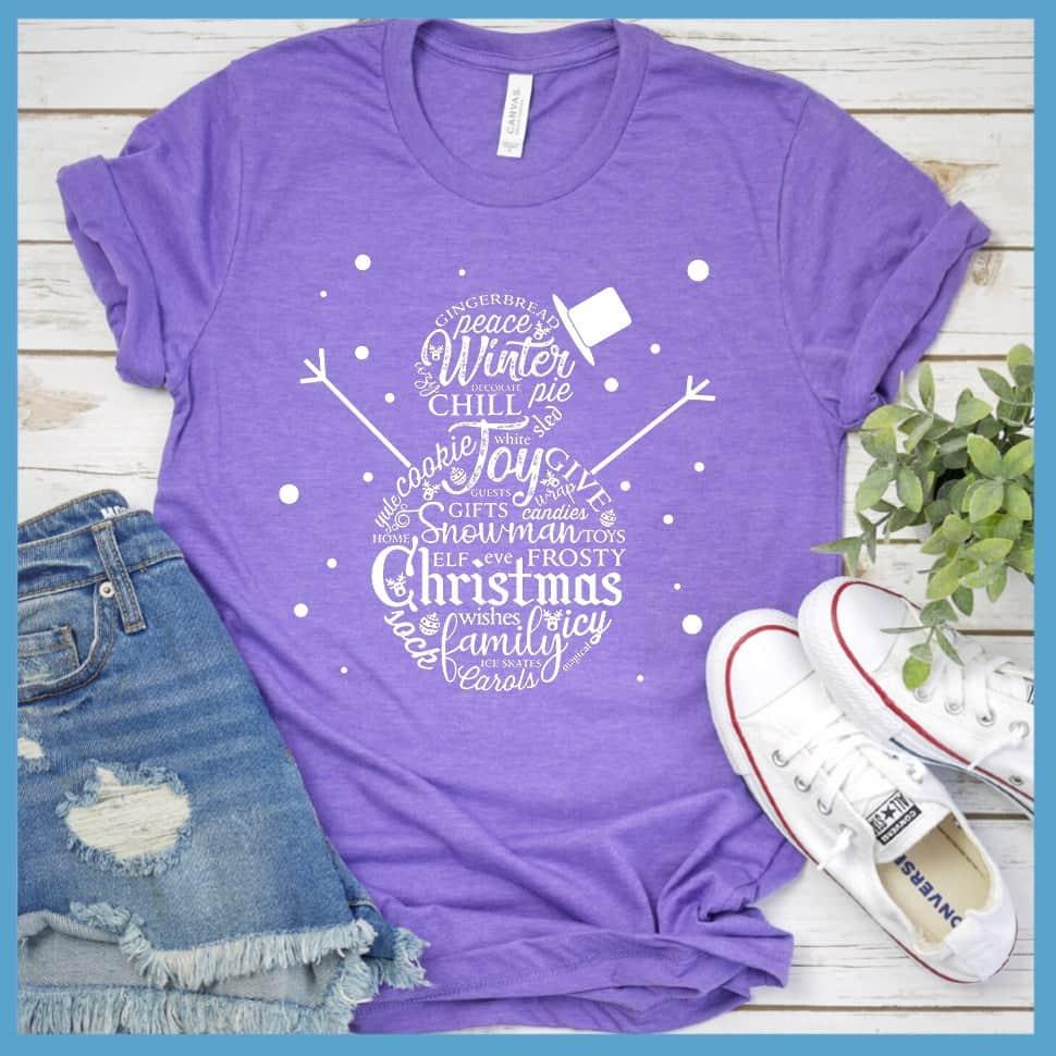 Snowman Christmas Collage T-Shirt - Brooke & Belle