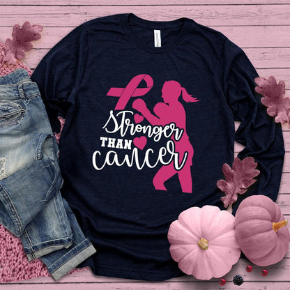 Stronger Than Cancer Colored Edition Version 3 Long Sleeves - Brooke & Belle