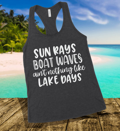Sun Rays Boat Waves Tank Top - Brooke & Belle