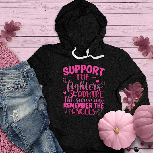 Support The Fighters Admire The Survivors Version 2 Colored Edition Hoodie - Brooke & Belle