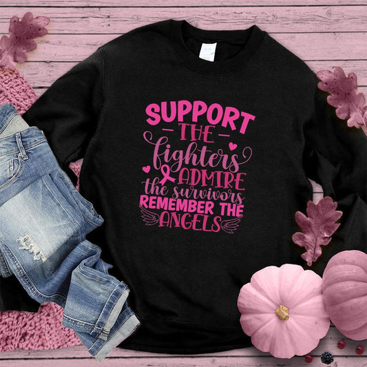 Support The Fighters Admire The Survivors Version 2 Colored Edition Sweatshirt - Brooke & Belle