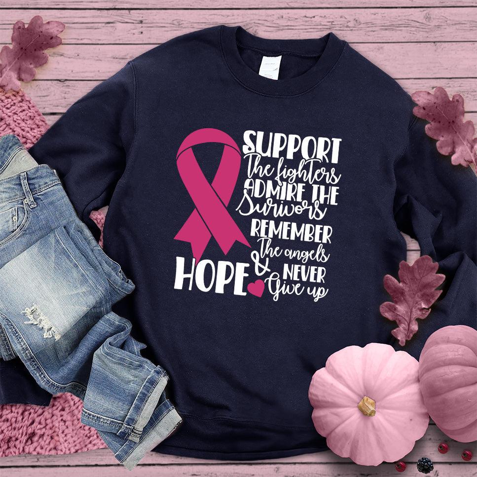 Support The Fighters Admire The Survivors Colored Edition Sweatshirt - Brooke & Belle