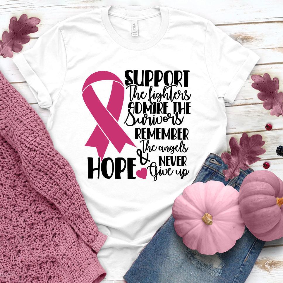 Support The Fighters Admire The Survivors Colored Edition T-Shirt - Brooke & Belle