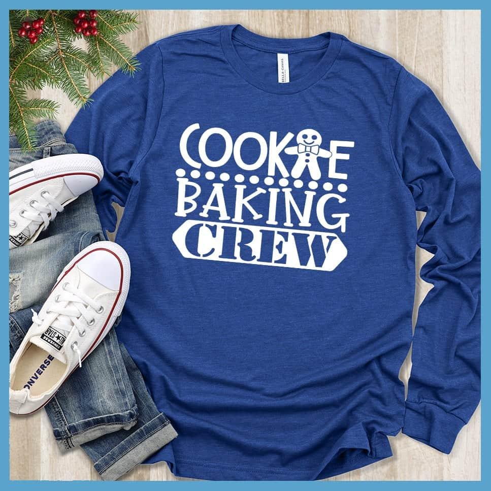 Cookie Baking Crew Long Sleeves True Royal - Fun long sleeve shirt with "Cookie Baking Crew" print for baking lovers