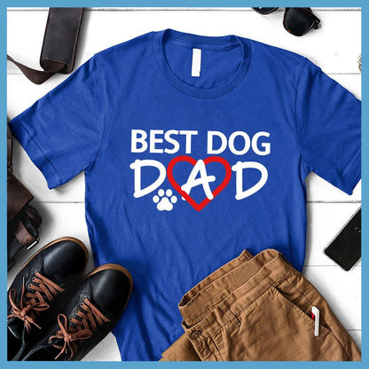 Best Dog Dad Colored Print T-Shirt - Brooke & Belle
