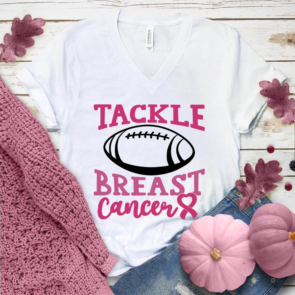 Tackle Breast Cancer Colored Edition V-Neck - Brooke & Belle