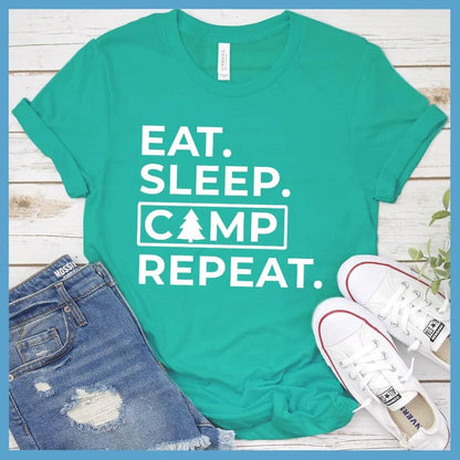 Eat Sleep Camp Repeat T-Shirt - Brooke & Belle