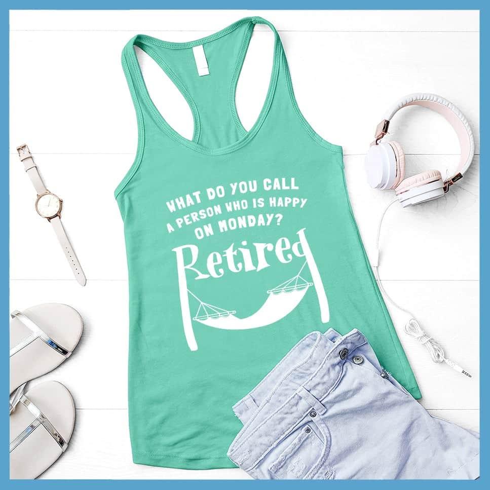 A Person Who Is Happy On Monday Tank Top
