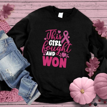 This Girl Fought And Won Colored Edition Sweatshirt - Brooke & Belle