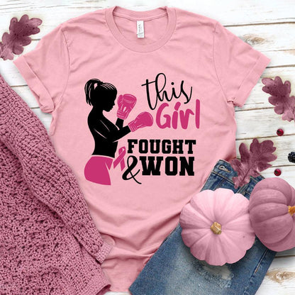 This Girl Fought And Won Version 2 Colored Edition T-Shirt - Brooke & Belle
