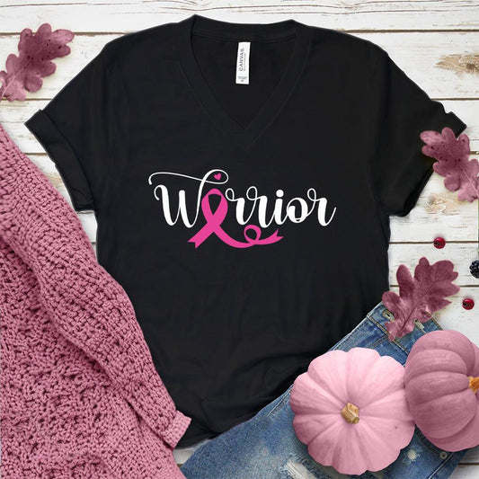 Warrior Ribbon Colored Edition V-Neck - Brooke & Belle