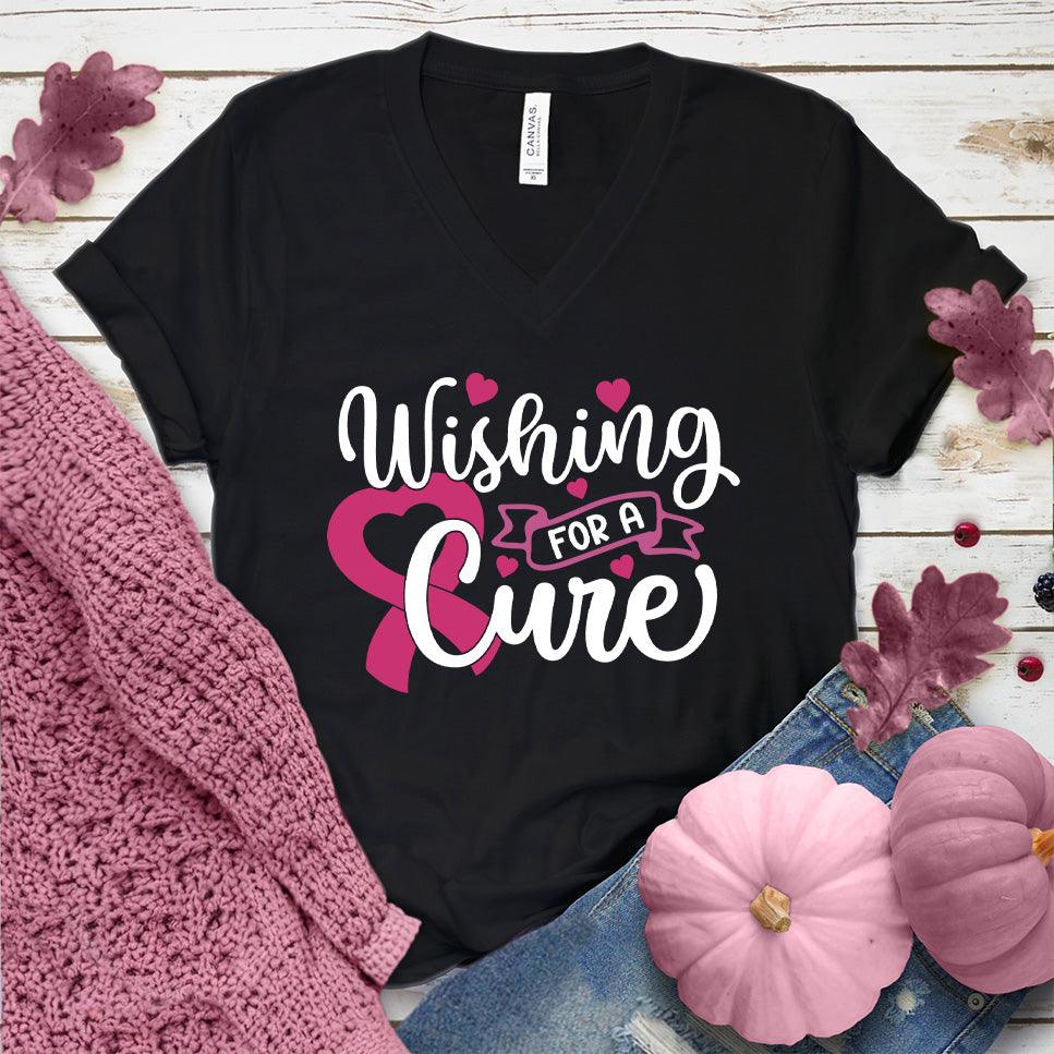 Wishing For A Cure Colored Edition V-Neck - Brooke & Belle