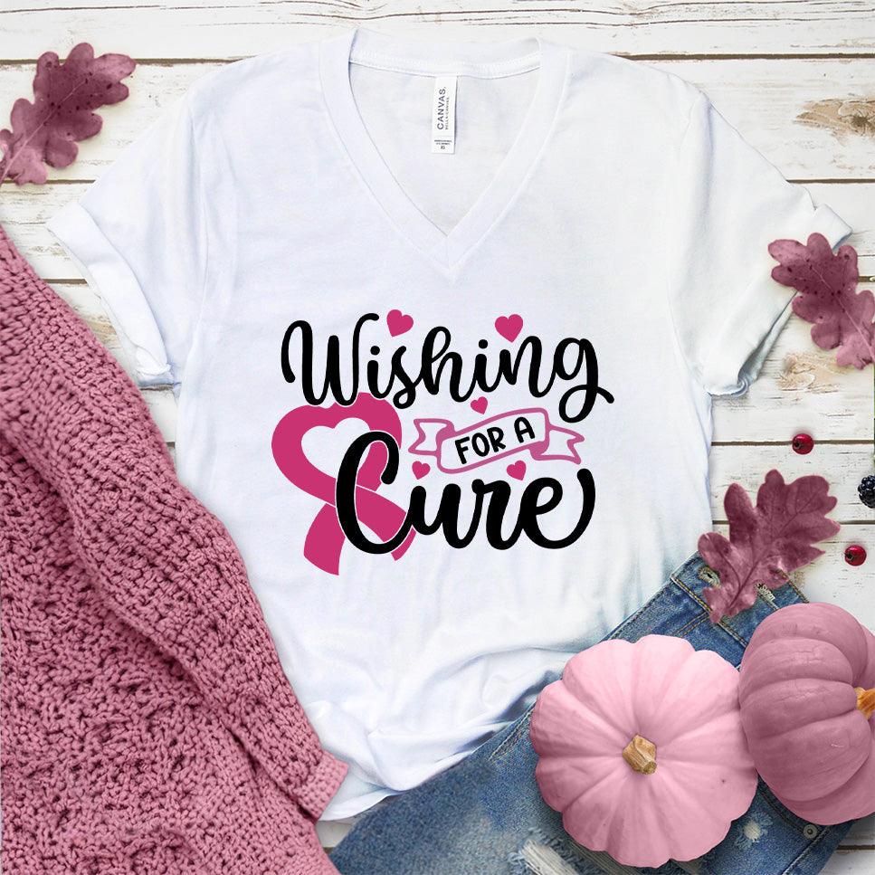 Wishing For A Cure Colored Edition V-Neck - Brooke & Belle