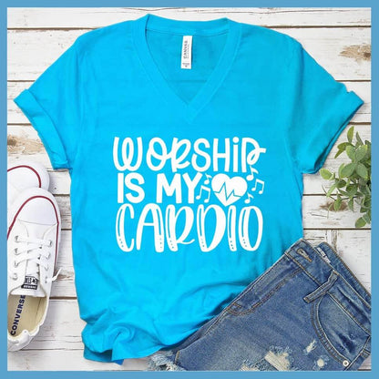 Worship Is My Cardio V-neck