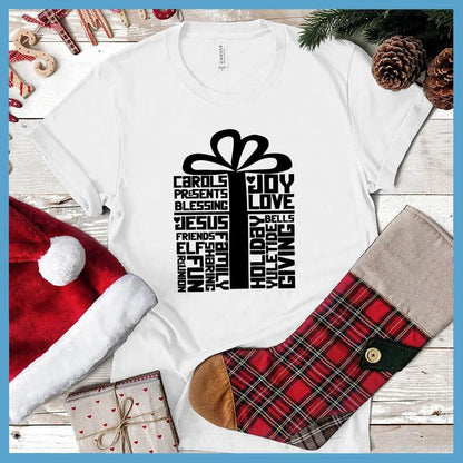 Wrapped Gift Christmas Collage T-Shirt