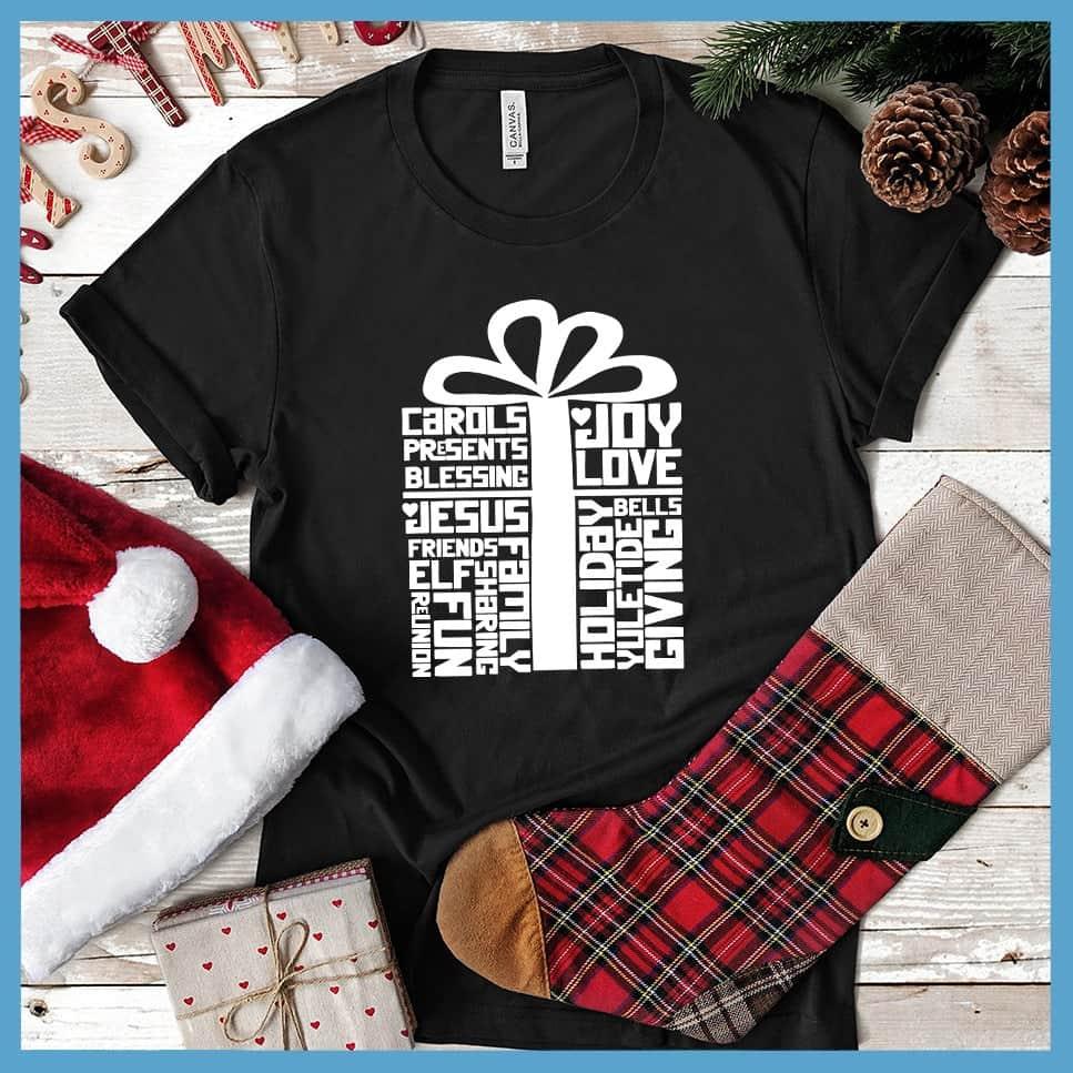 Wrapped Gift Christmas Collage T-Shirt - Brooke & Belle