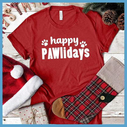 Happy Pawlidays Version 2 T-Shirt - Brooke & Belle
