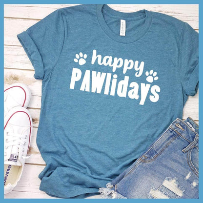 Happy Pawlidays Version 2 T-Shirt