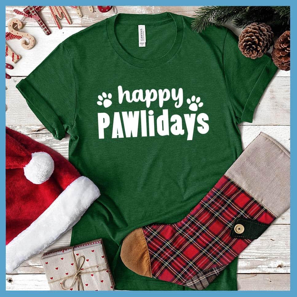 Happy Pawlidays Version 2 T-Shirt - Brooke & Belle