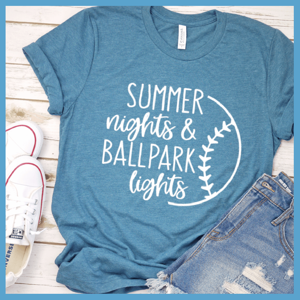 Summer Nights And Ballpark Lights T-Shirt - Brooke & Belle