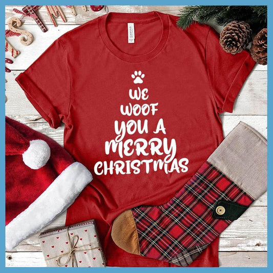 We Woof You A Merry Christmas Version 2 T-Shirt - Brooke & Belle